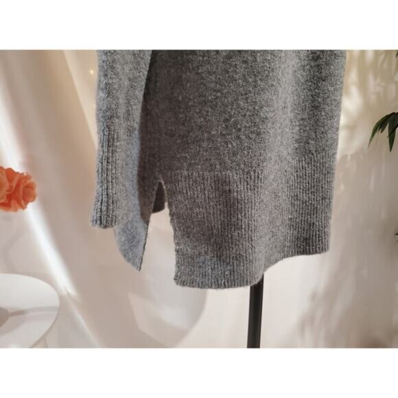 Madewell Womens Merino Wool Alpaca Blend Open Cardigan Sweater Size M Gray Cozy - Picture 6 of 13